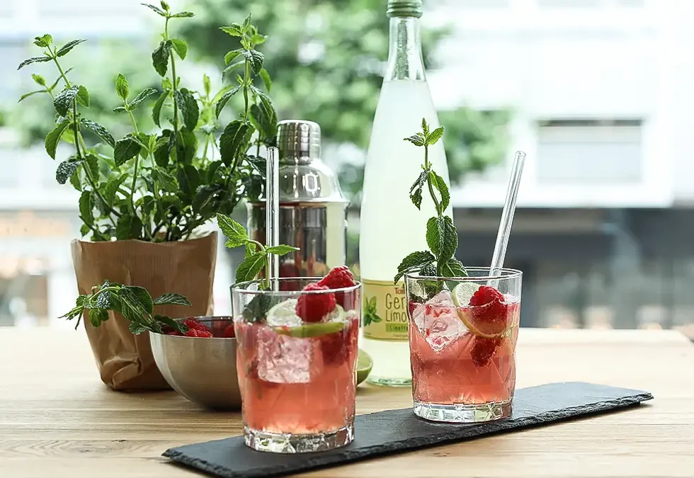 Mocktail Himbeer-Mojito