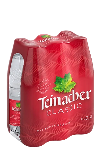 Teinacher Mineralwasser Classic Multipack mit 6 Petflaschen 0,5 L