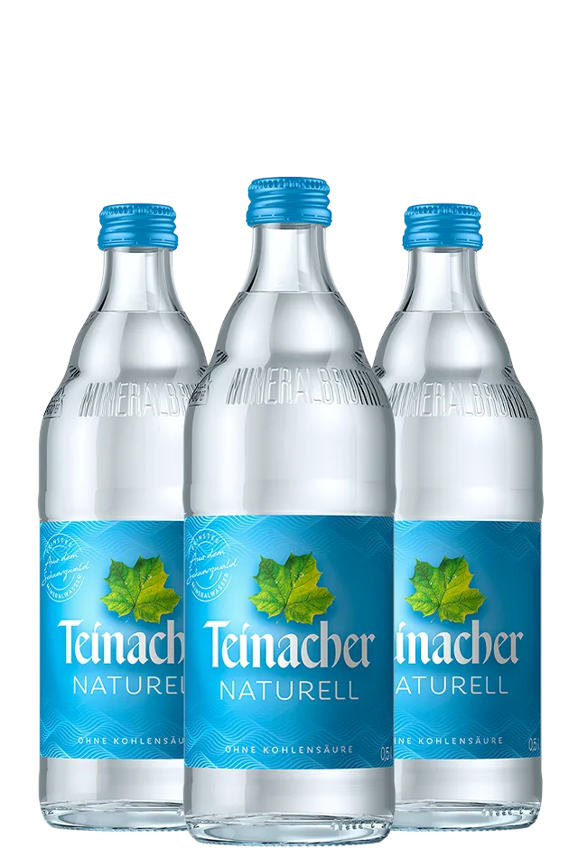 Mehrere Teinacher Mineralwasser Naturell Glasflaschen 0,5 L