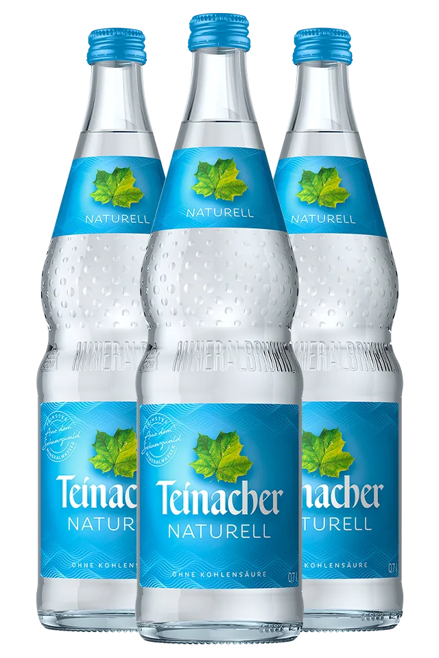 Mehrere Teinacher Mineralwasser Naturell Glasflaschen 0,7 L