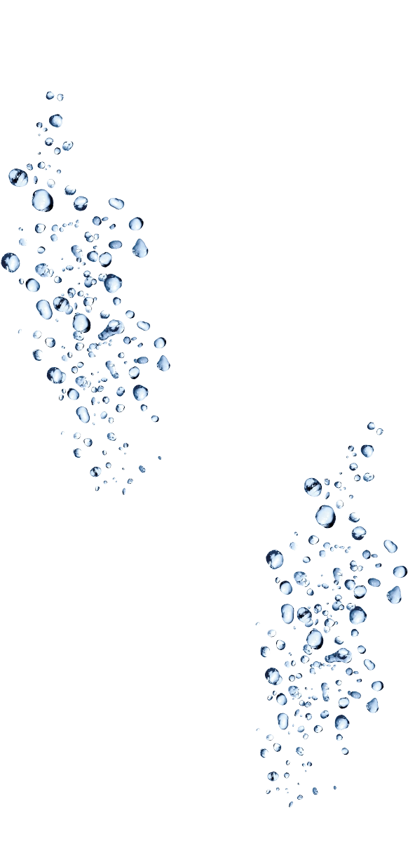 Eine Welle aus frischem, spritzigen Quellwasser