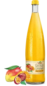 teinacher_genuss_sortiment_mango_maracuja_orange_frucht_und_flasche